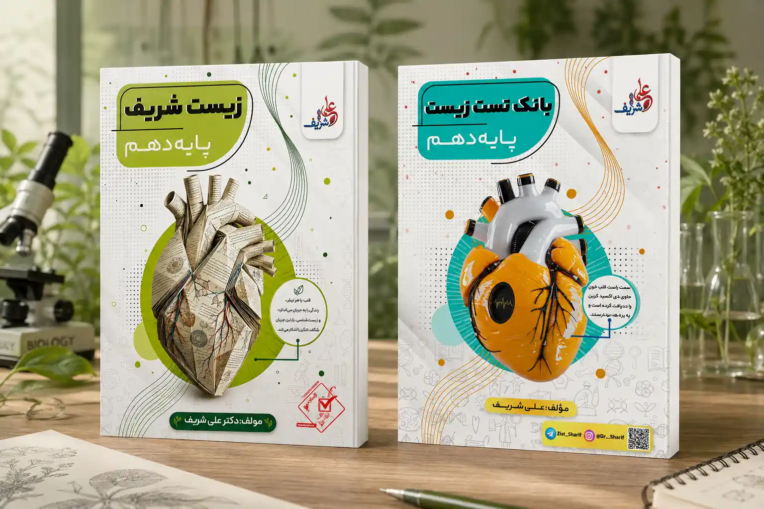 پکیج دهم شامل: (زیست دهم ویژه دهمی ها و بانک تست دهم )رشته تجربی مولف: دکتر علی شریف